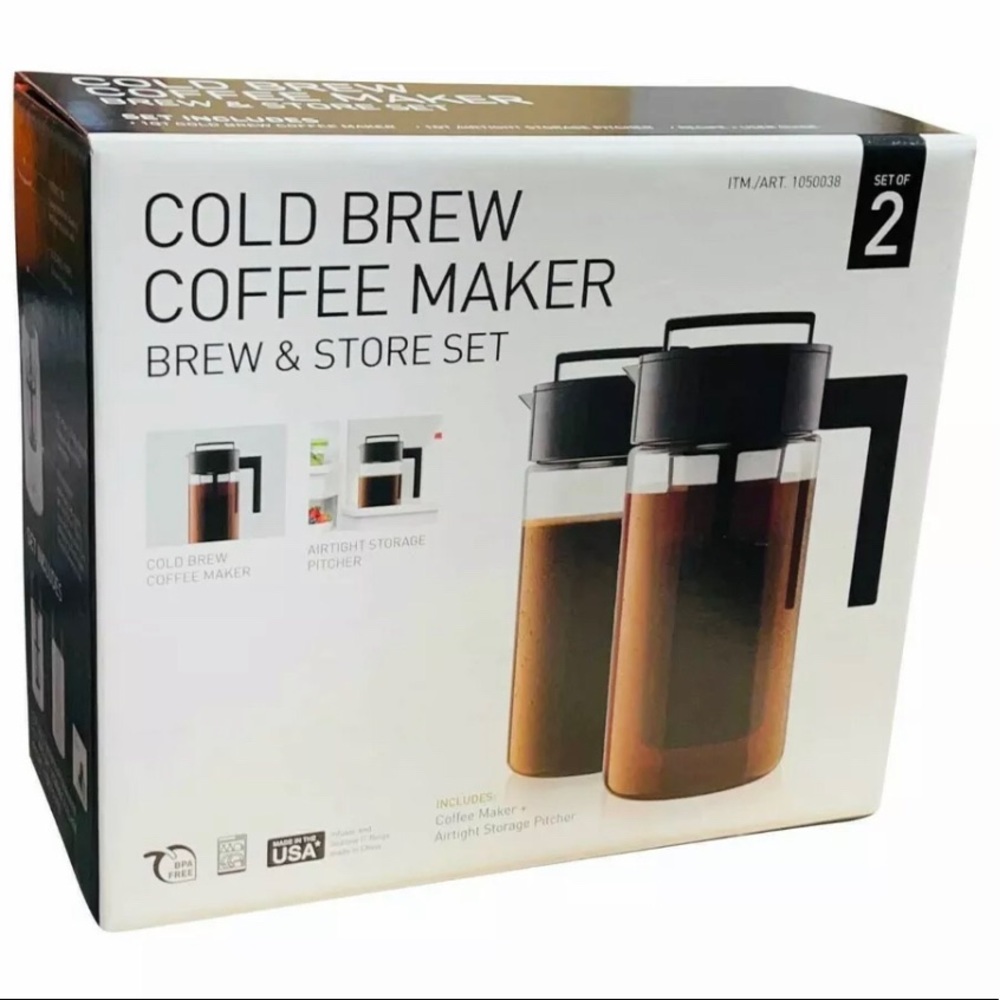 Takeya Brand Cold Brew Maker SET OF 2 NIB